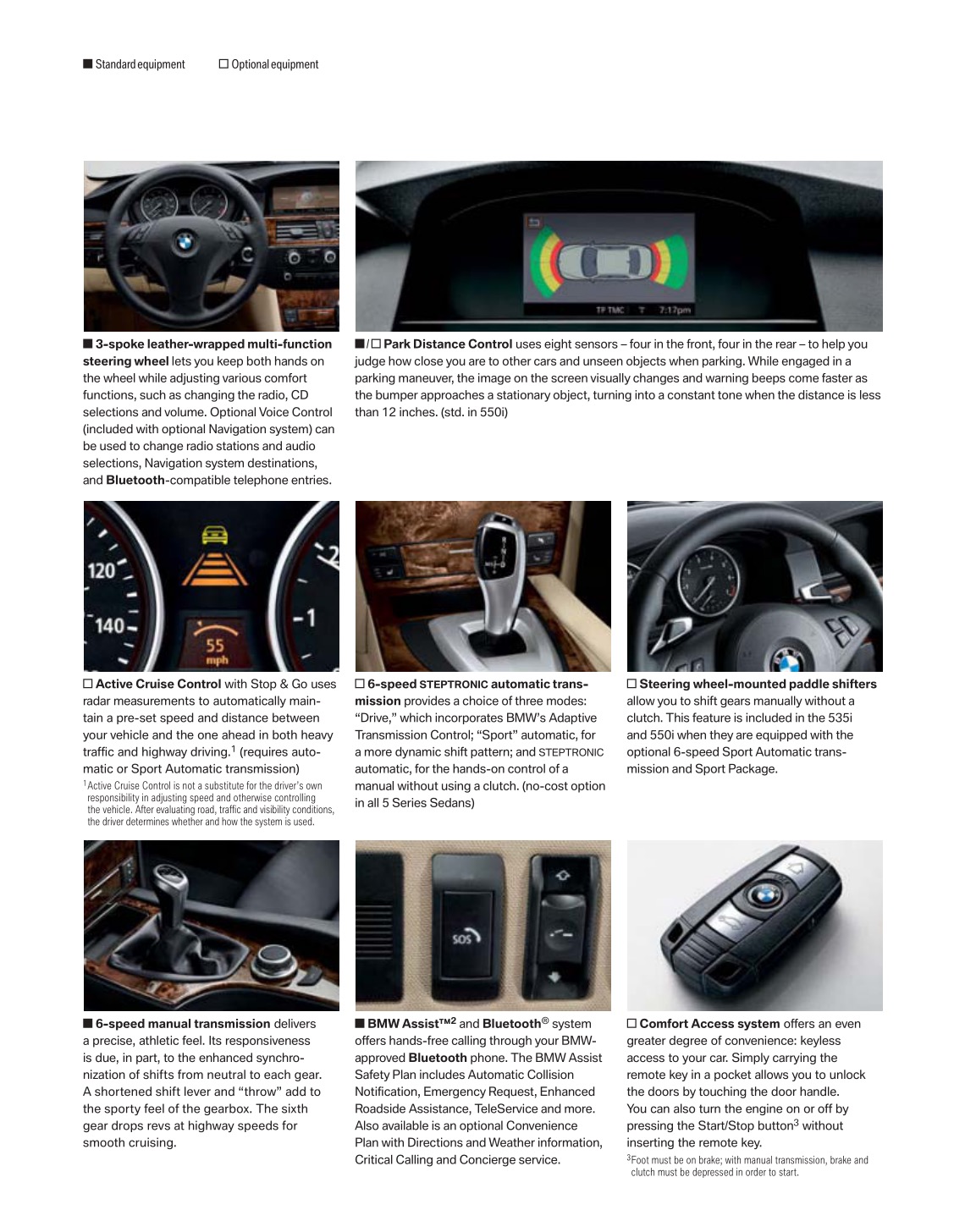 2008 BMW 5-Series Brochure Page 17